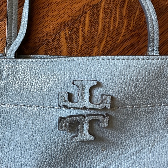 Tory Burch Powder Blue Tote Bag - Picture 8 of 8